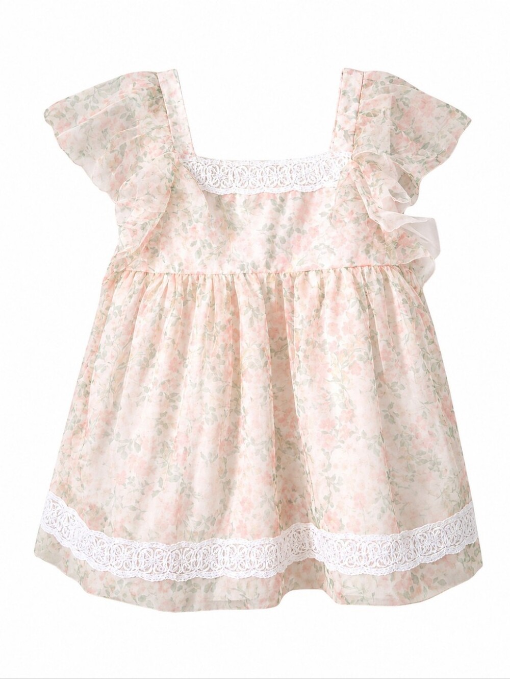 Catherine Maldonado Floral Easter Spring Lined Baby Dress Size 3 Months